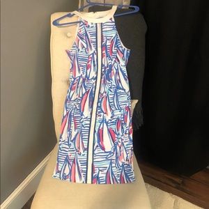 Lilly Pulitzer pearl sailboat shift dress